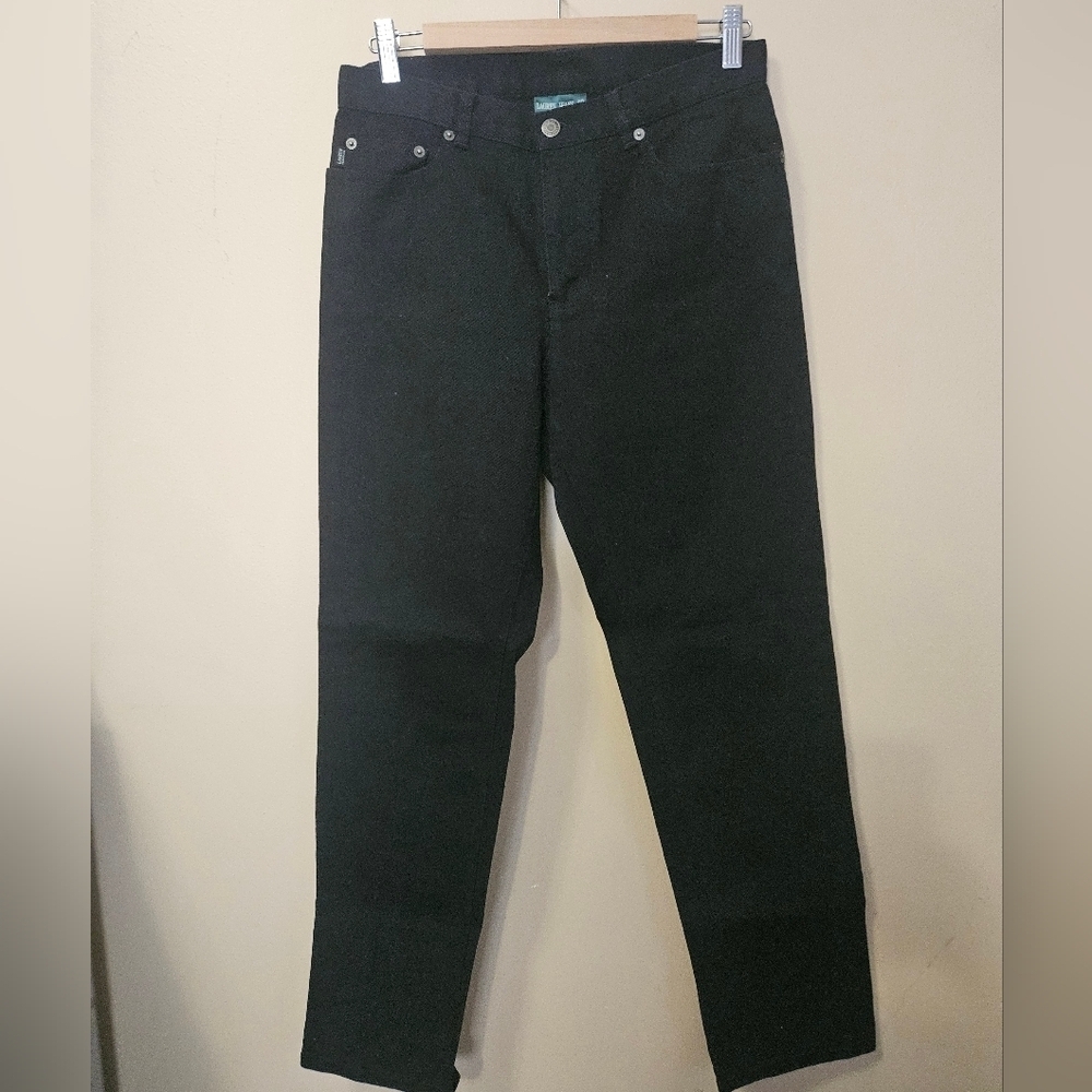 Lauren Jeans Ralph Lauren Women's Size 8 Black Denim Jeans Pants